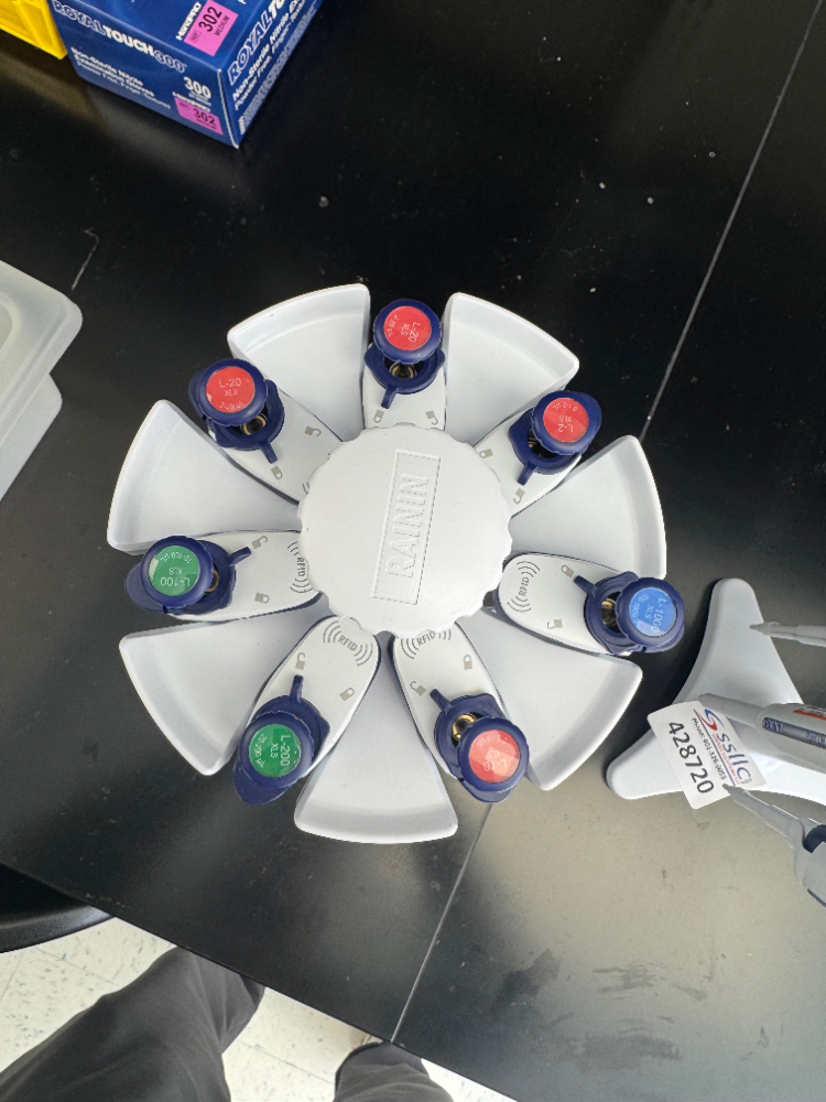 Image of Rainin Pipet-Lite XLS Single Channel Pipettes - Quantity 7